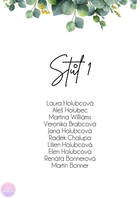 EUCALYPTUS 02 zasedací pořádek