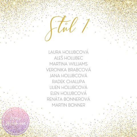 GOLD zasedací pořádek