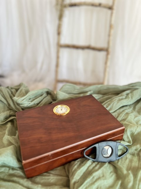 Krabička na doutníky s humidorem