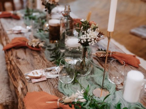 Výzdoba svatebního místa