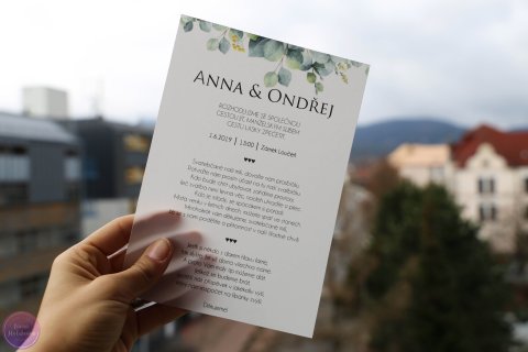 EUCALYPTUS 01 svatební oznámení