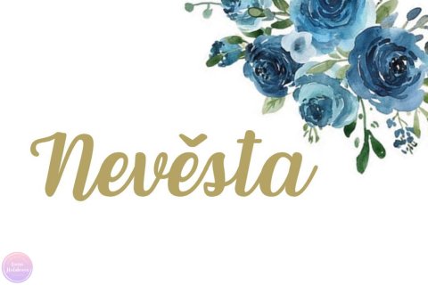 MODRÉ RŮŽE jmenovky