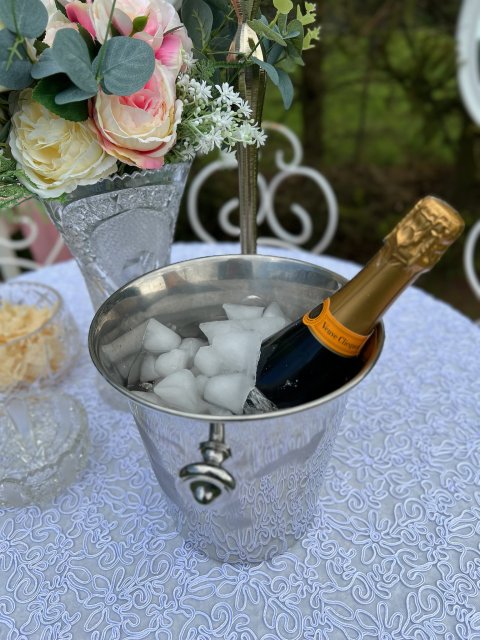 Kýbl na šampus nerez menší