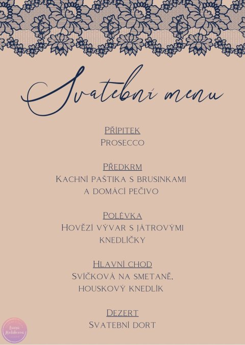 KRAJKY svatební menu