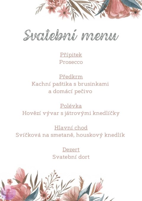 KYTIČKY svatební menu