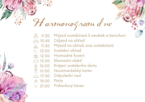 PROTEA harmonogram dne