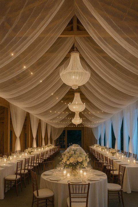 Lill 17 metrů baldachýn bílý