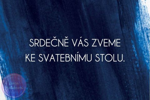 BLUE pozvání ke stolu