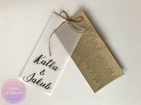 RUSTIK svatební oznámení