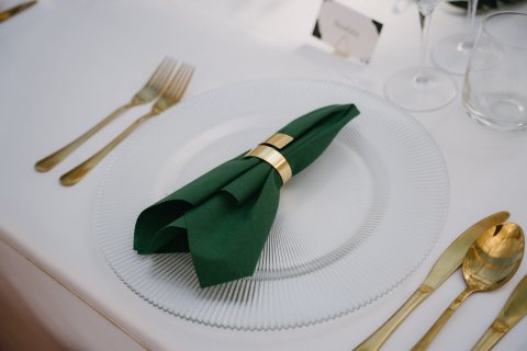 Smaragdový ubrousek látkový