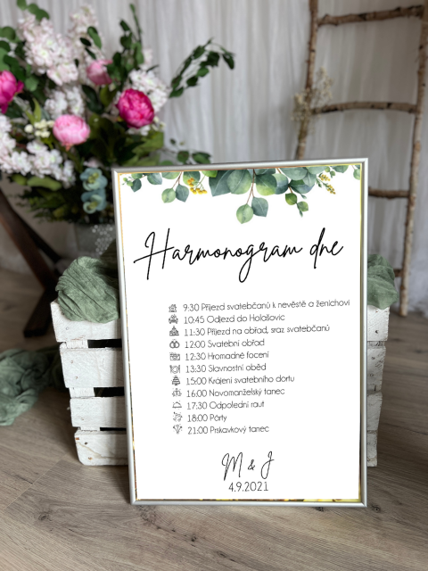 Stříbrný rám mat A3