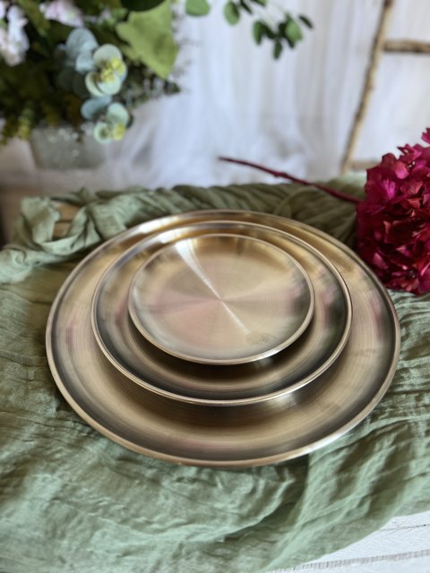 Nerezové talíře (sada 3 kusů)