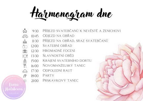 PIVOŇKY harmonogram dne