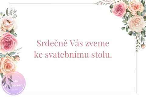 RŮŽE S OBÁLKOU pozvání ke stolu