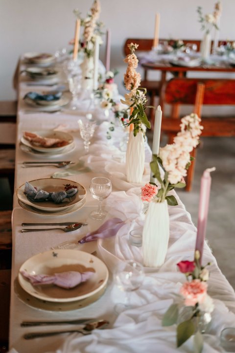 Bílý šifon 3m úzký