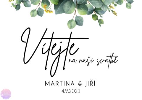 EUCALYPTUS 02 uvítací cedule