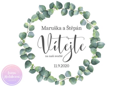 EUCALYPTUS 03 uvítací cedule