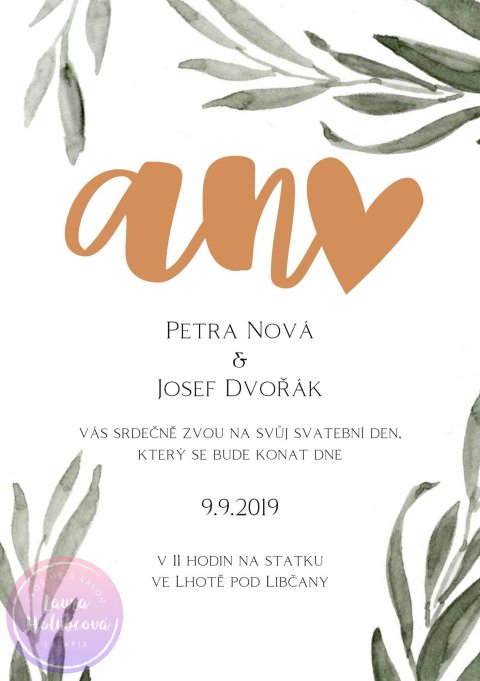 OLIVOVNÍK svatební oznámení