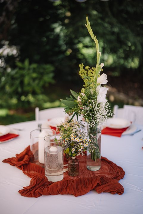 Cylindr váza s širokým dnem 15,5 cm