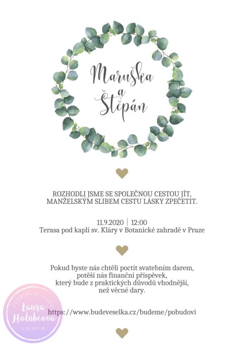 EUCALYPTUS 03 svatební oznámení