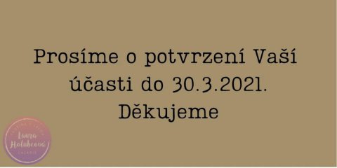 RUSTIK potvrzení účasti