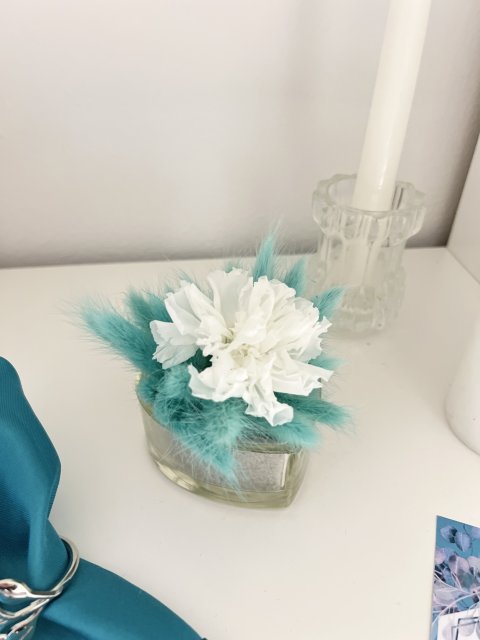 Skleněná mistička na prstýnky ve tvaru srdce