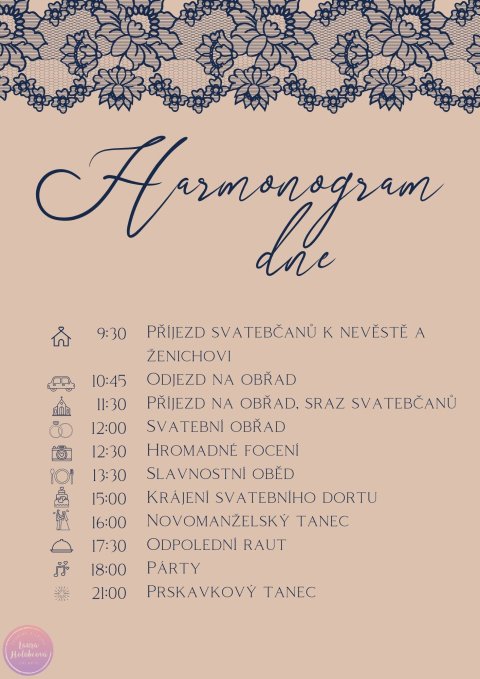 KRAJKY harmonogram dne