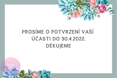 SUKULENTY potvrzení účasti