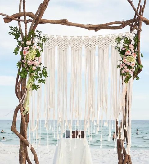 Slavobrána macramé závěs