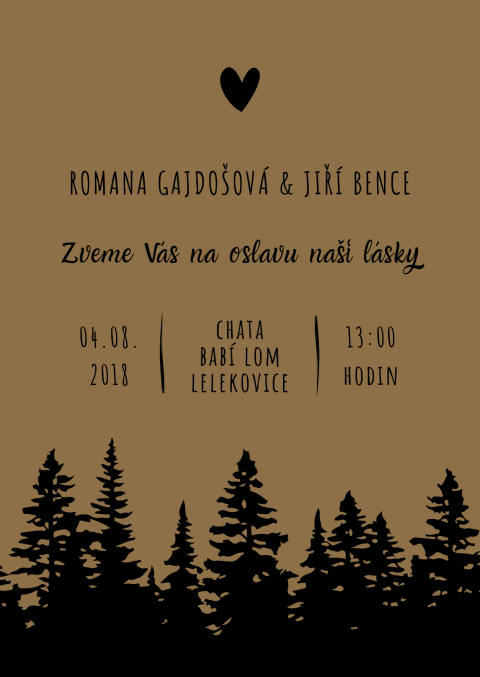 LES svatební oznámení