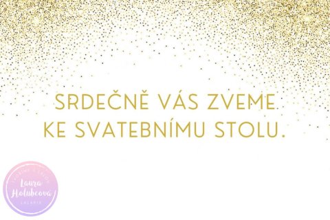 GOLD pozvání ke stolu