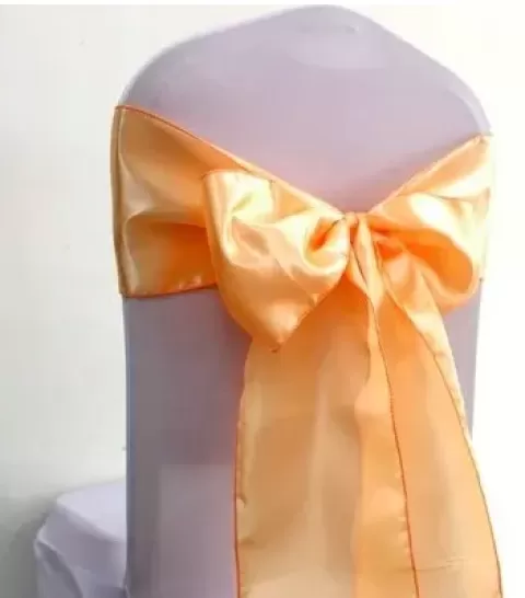 Mašle na židle satén meruňková