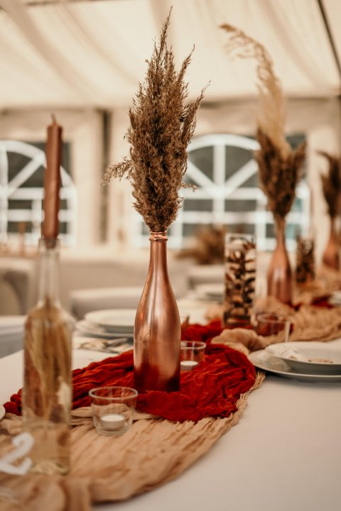 Terakotový mušelín běhoun 3m