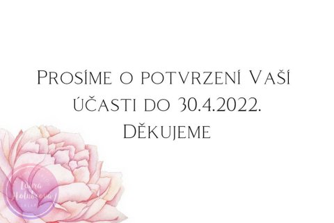 PIVOŇKY potvrzení účasti