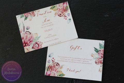 PROTEA svatební oznámení