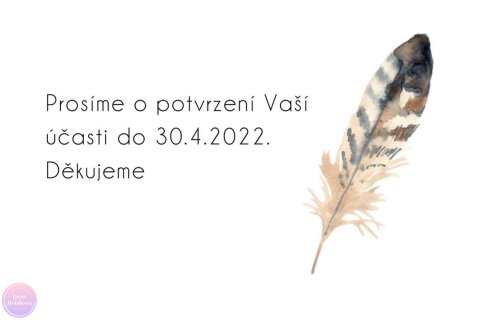 Boho potvrzení účasti